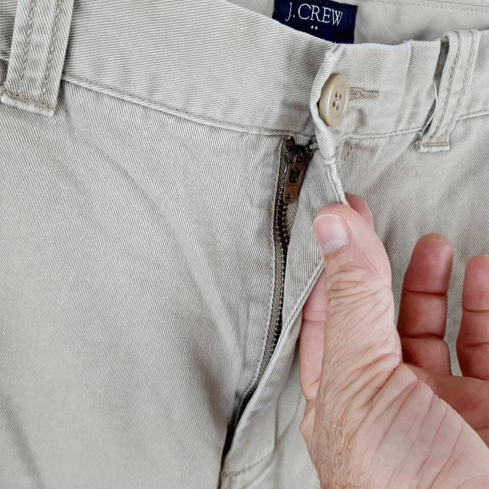 J Crew Gramercy Men's Flat-front Cotton Shorts Siz